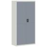 Stylish File Cabinet in Light & Dark Grey - 90x40x180 cm