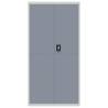 Stylish File Cabinet in Light & Dark Grey - 90x40x180 cm