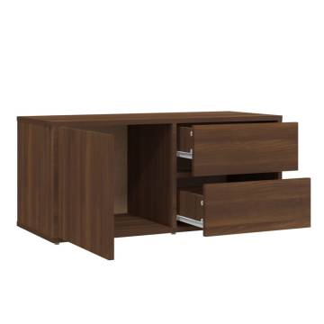 Stylish Brown Oak TV Cabinet - 80x34x36 cm | HipoMarket