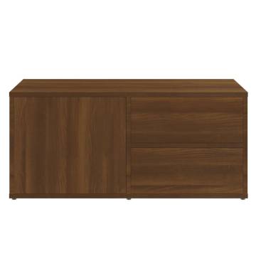 Stylish Brown Oak TV Cabinet - 80x34x36 cm | HipoMarket