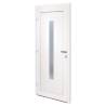 Front Door White 88x200 cm PVC - Secure & Elegant Design