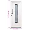 Front Door White 88x200 cm PVC - Secure & Elegant Design