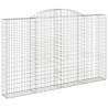 Arched Gabion Baskets - 5 pcs Galvanised Iron (300x30x180/200 cm)