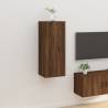 Wall Mounted TV Cabinet Brown Oak 40x34,5x100 cm Colour brown oak Quantity in Package 1 Height 100 cm Width 40 cm 