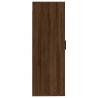 Wall Mounted TV Cabinet in Brown Oak - 40x34.5x100 cm