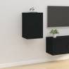 Wall Mounted TV Cabinet Black 40x34.5x60 cm Colour black Quantity in Package 1 Height 60 cm Width 40 cm 