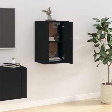 Wall Mounted TV Cabinet Black - Stylish & Practical Storage