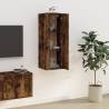 Wall Mounted TV Cabinet - Smoked Oak | 40x34.5x100 cm