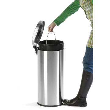 EKO Pedal Bin Classic 30 L - Matte Silver | HipoMarket