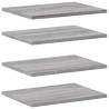 Wall Shelves Set of 4 Grey Sonoma - Durable & Stylish Storage