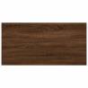 Elegant Brown Oak Wall Shelves - 4 pcs for Stylish Storage