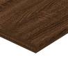 Elegant Brown Oak Wall Shelves - 4 pcs for Stylish Storage