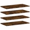 Wall Shelves 4 pcs - Smoked Oak, 60x30 cm | Hipomarket UK