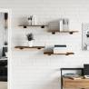 Wall Shelves 4 pcs - Smoked Oak, 60x30 cm | Hipomarket UK