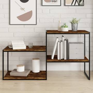 Wall Shelves 4 pcs Smoked Oak - Stylish Storage Solution