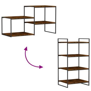 Wall Shelves 4 pcs Smoked Oak - Stylish Storage Solution