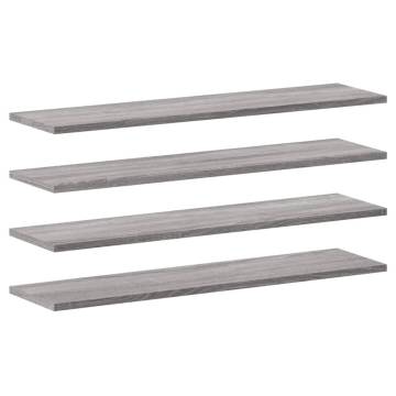 Wall Shelves Set of 4 Grey Sonoma - Stylish Storage Solution