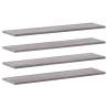 Wall Shelves Set of 4 Grey Sonoma - Stylish Storage Solution