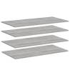 Grey Sonoma Wall Shelves - 4 pcs Engineered Wood | HipoMarket