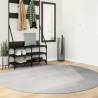 Rug IZA Short Pile Scandinavian Look Grey Ø 200 cm Colour grey Size Ø 200 cm 