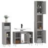 3 Piece Grey Sonoma Bathroom Furniture Set | Stylish Storage