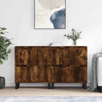 Stylish Smoked Oak Sideboards - Set of 2 | HipoMarket