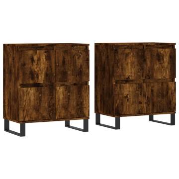 Stylish Smoked Oak Sideboards - Set of 2 | HipoMarket