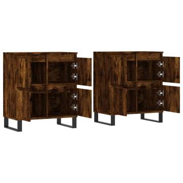 Stylish Smoked Oak Sideboards - Set of 2 | HipoMarket