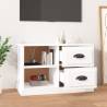 Stylish High Gloss White TV Cabinet - 73x35.5x47.5 cm