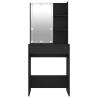 Elegant Black Dressing Table with LED - 60x40x140 cm