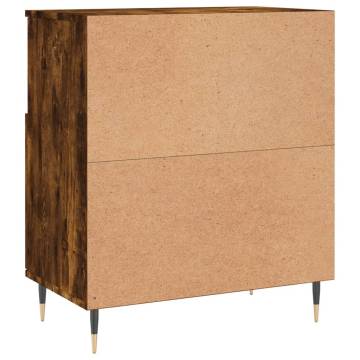 Stylish 3 pcs Sideboards in Smoked Oak - Durable & Spacious