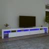 TV Cabinet with LED Lights White 290x36.5x40 cm Colour white Quantity in Package 1 Width 290 cm 