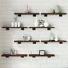 Wall Shelves 8 pcs Brown Oak 40x10x1.5 cm Engineered Wood Colour brown oak Size 40 x 10 x 1.5 cm Quantity in Package 8 