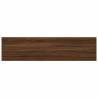 Wall Shelves 8 pcs Brown Oak | Durable Engineered Wood