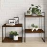 Wall Shelves 4 pcs Brown Oak - Stylish Storage Solution