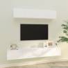 4 Piece TV Cabinet Set White Engineered Wood Colour white Quantity in Package 4 Width 80 cm 