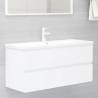 Sink Cabinet White 100x38.5x45 cm Engineered Wood Colour white Size 100 x 38.5 x 45 cm Number of 1 Number of Pieces 