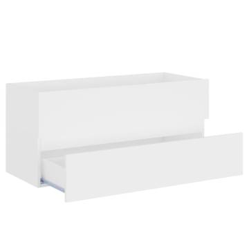 Elegant White Sink Cabinet 100x38.5x45 cm - Hipomarket