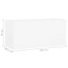 Elegant White Sink Cabinet 100x38.5x45 cm - Hipomarket