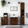 Brown Oak Bathroom Cabinet - 30x30x190 cm | Hipomarket