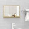 Bathroom Mirror Sonoma Oak 60x10.5x37 cm Engineered Wood Colour sonoma oak Size 60 x 10.5 x 37 cm Quantity in Package 1 