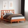 Headboard Wax Brown 135cm Solid Wood Pine - Stylish Design