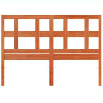 Headboard Wax Brown 135cm Solid Wood Pine - Stylish Design