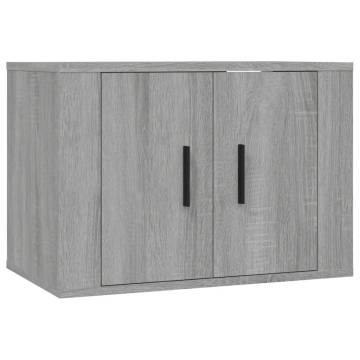 Wall Mounted TV Cabinet Grey Sonoma | Stylish & Practical Storage