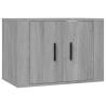 Wall Mounted TV Cabinet Grey Sonoma | Stylish & Practical Storage