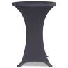 Stretch Table Cover Set - 4 pcs 60 cm Anthracite | HipoMarket UK