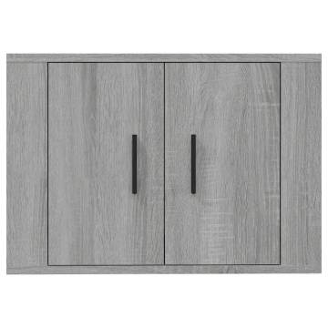 Wall Mounted TV Cabinet Grey Sonoma | Stylish & Practical Storage