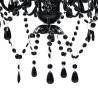 Elegant BLACK Crystal Light 5 Bulb Chandelier - Hipomarket