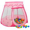 Children Play Tent with 250 Balls Pink 102x102x82 cm Colour multicolour Quantity in Package 1 