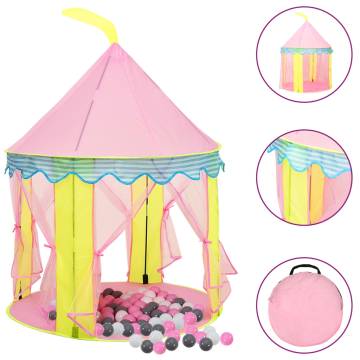 Children Play Tent with 250 Balls - Pink | Hipomarket